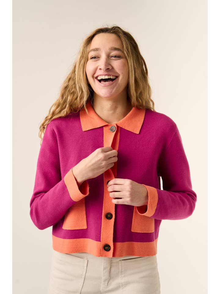 MindTraveler - Wholesale Cardigan – Women’s - Dália Pink Cardigan3