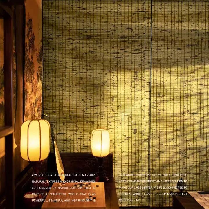 everythingbamboo - Wholesale Curtain - Custom Made Tortoiseshell Bamboo Blind Bamboo Curtain Bamboo Screen Rolling Blinds Panel Privacy Customization Size7