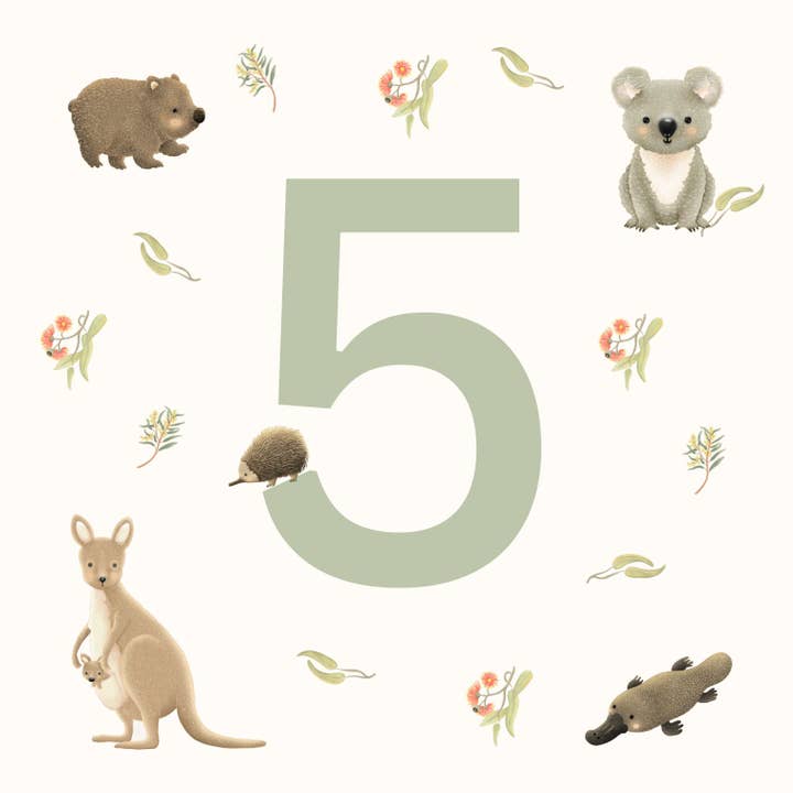 PETITE VOUS - Wholesale Birthday card - Petite Vous Greeting Card - Aussie Animals Birthday 5