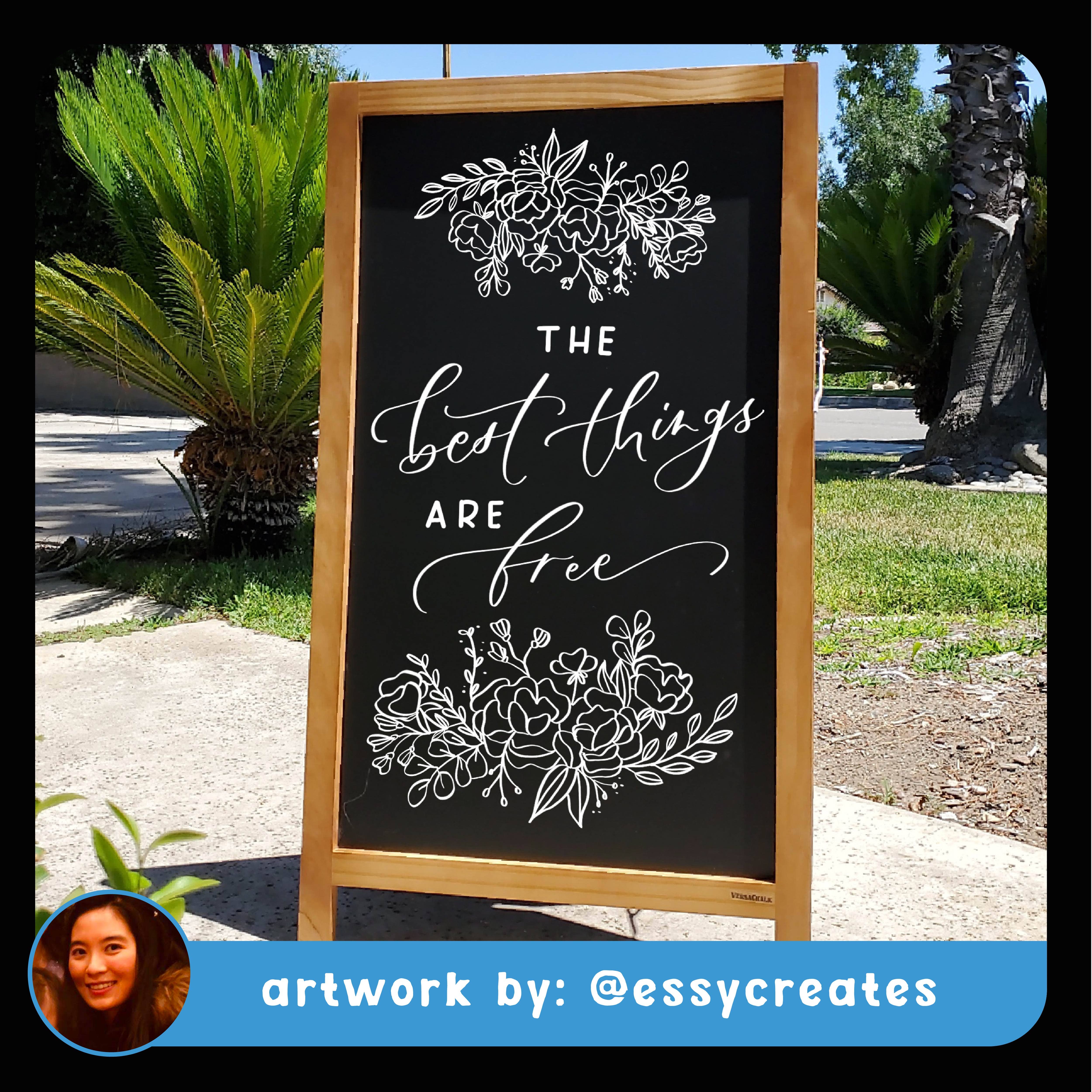 VersaChalk - Wholesale Chalkboard - A-Frame Sidewalk Chalkboard + Fine Tip White Marker4