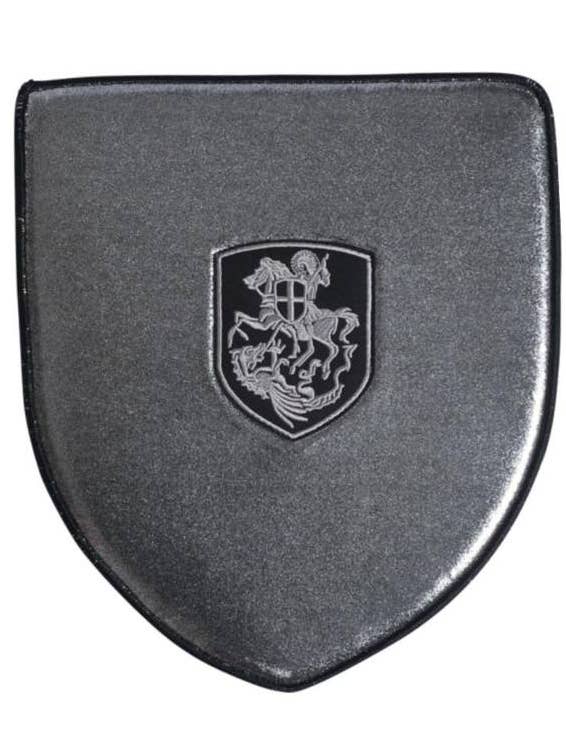 Fairy Finery Inc – Disfarce - Criança por atacado – Escudo de Jogo Prateado de Cavaleiro para Crianças0