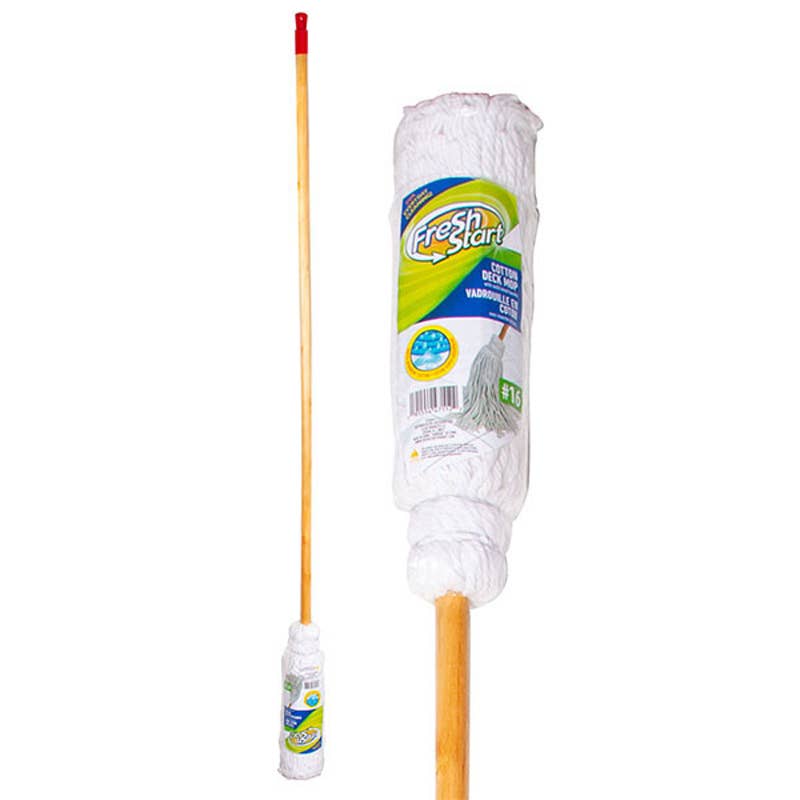 Deluxe Import Trading - Wholesale Mop - Fresh Start Cotton Deck Mop #160