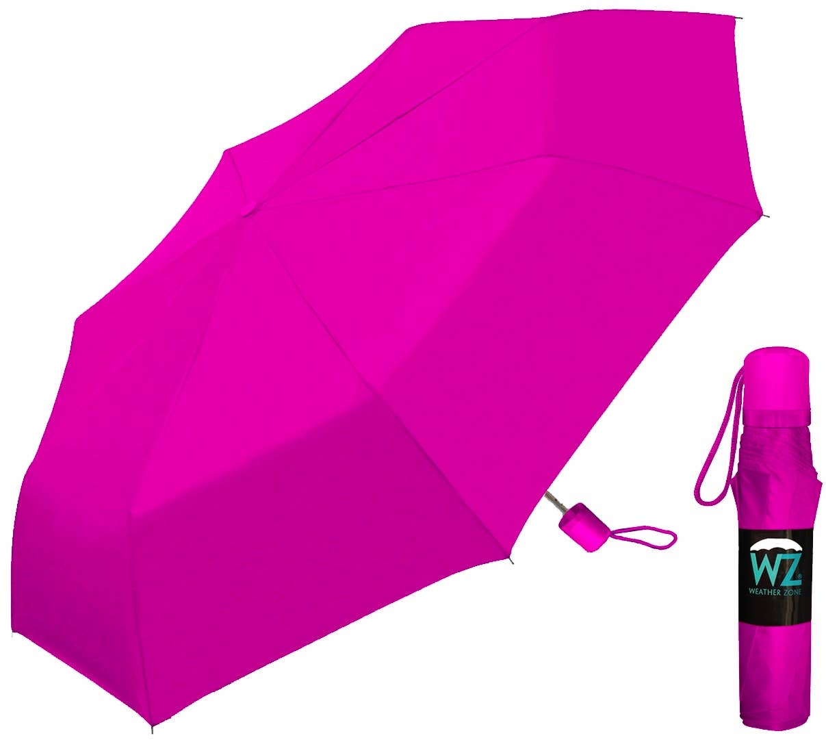 Chaby International – Großhandel Regenschirm – Unisex – 42 Zoll manueller offener Super-Mini-Schirm in verschiedenen Farben4