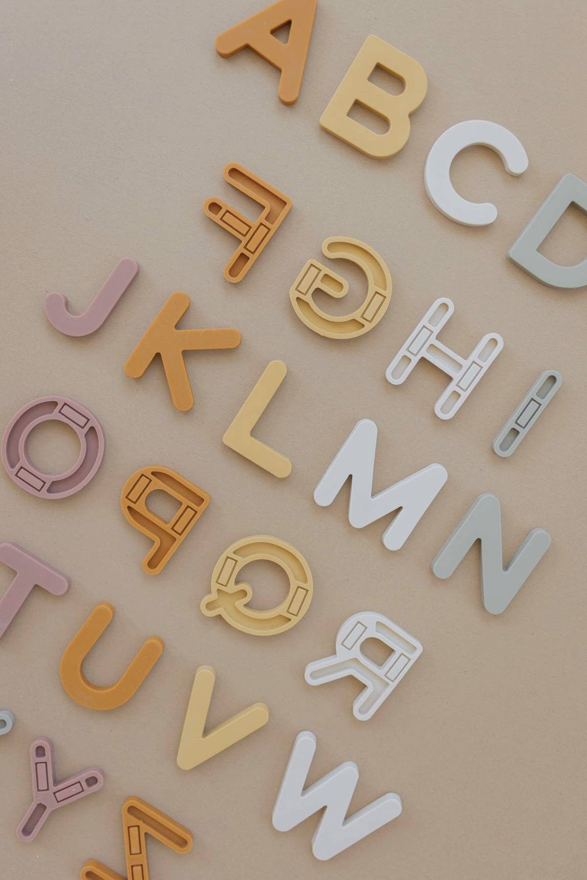 Brooklyn Neutral - Wholesale Magnet - Kids & Baby - Silicone Alphabet Magnets 26 Piece Set6
