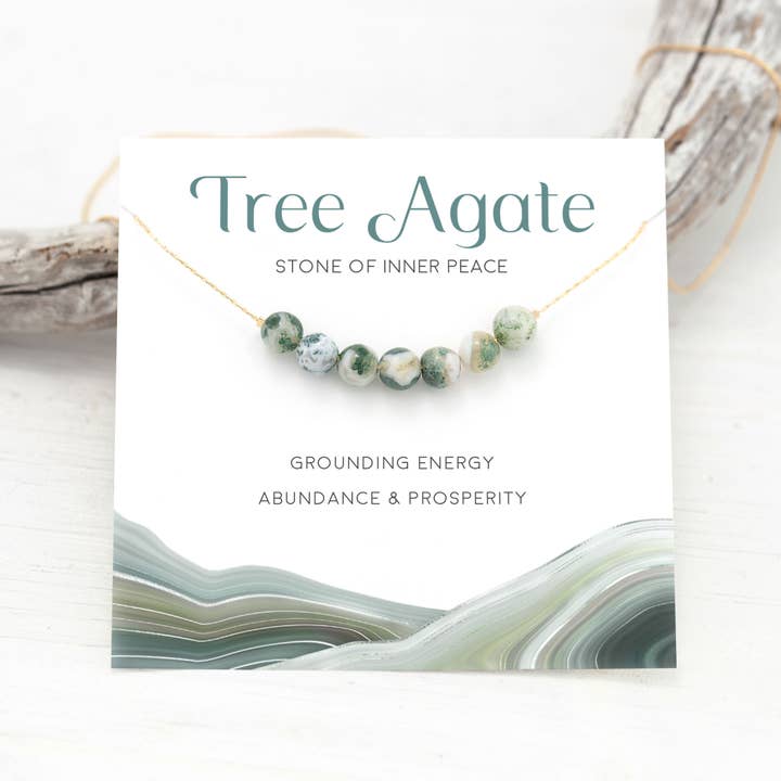 Delezhen - Wholesale Beaded/Pearl Necklace - Botswana Agate Natural Gemstone Necklace Stone of Comfort8