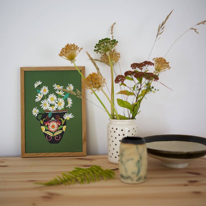 Brie Harrison Ltd - Wholesale Art Print - Daisies Print A4 1