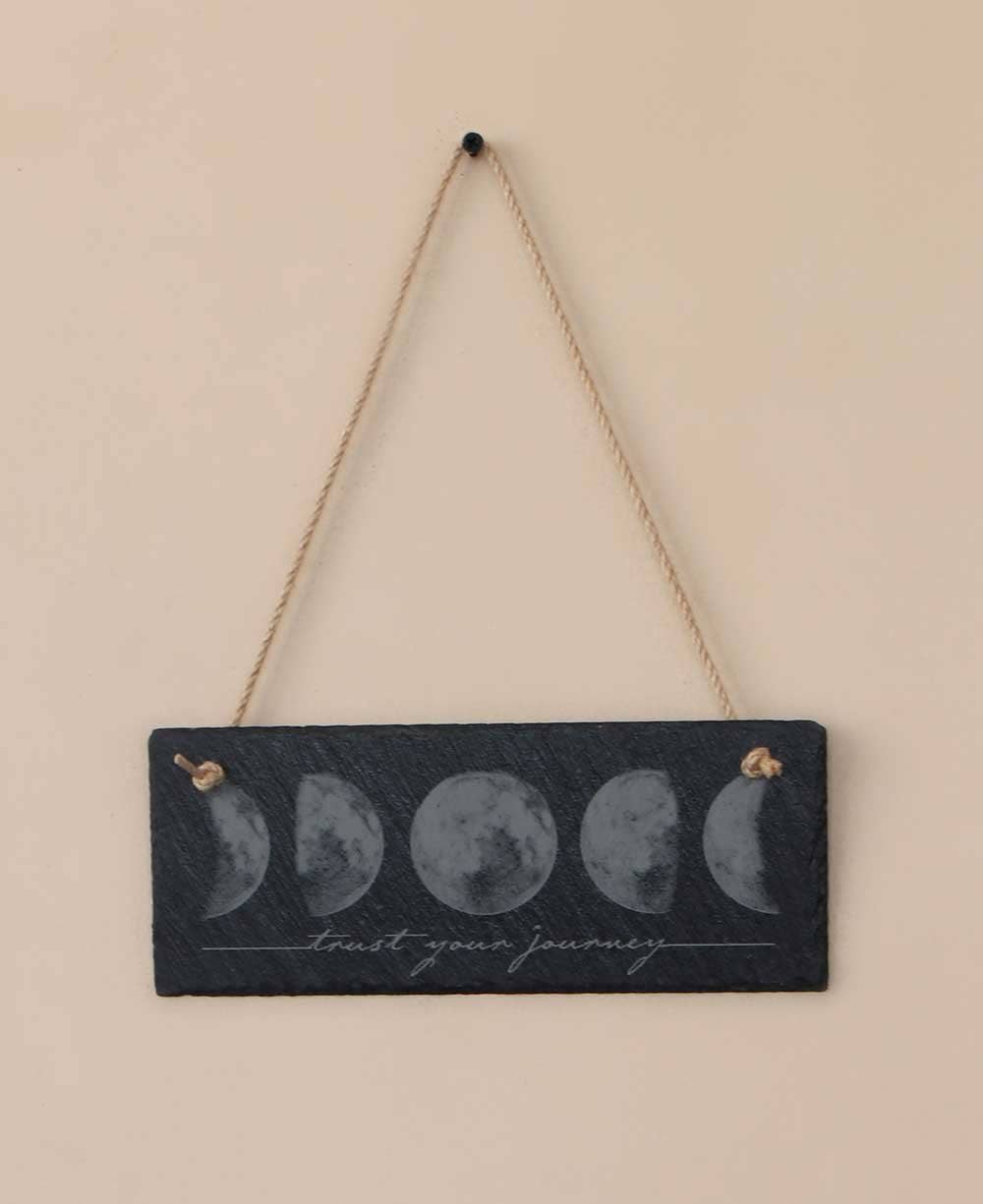 Buddha Groove - Vendita all'ingrosso Cartelli - Fidati del Tuo Viaggio Fase Lunare Ardesia da Parete0