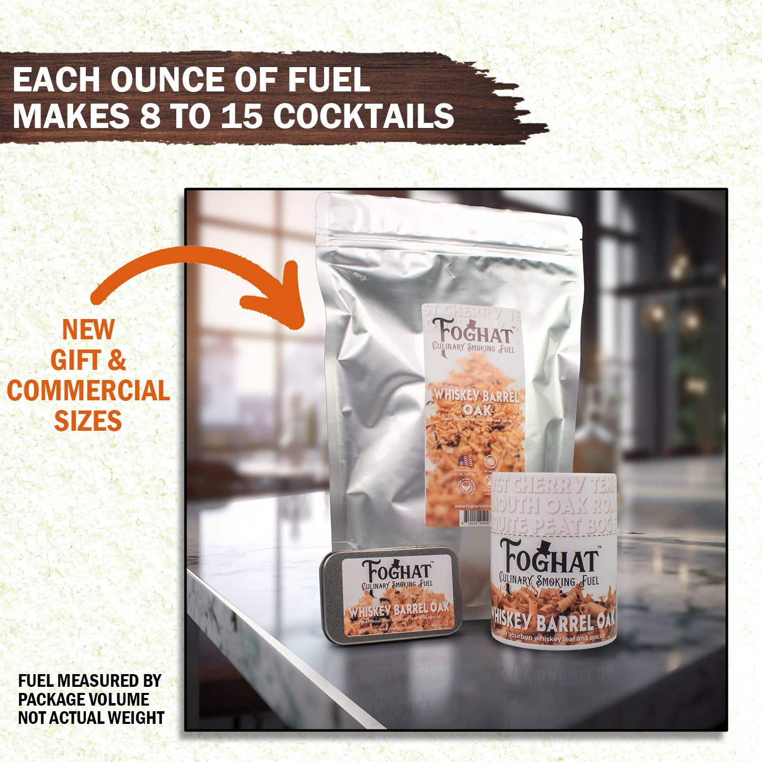 ThousandOaksBarrelCo. - Vente Ustensiles de bar - Whisky Barrel Oak - Foghat Culinary Smoking Fuel3