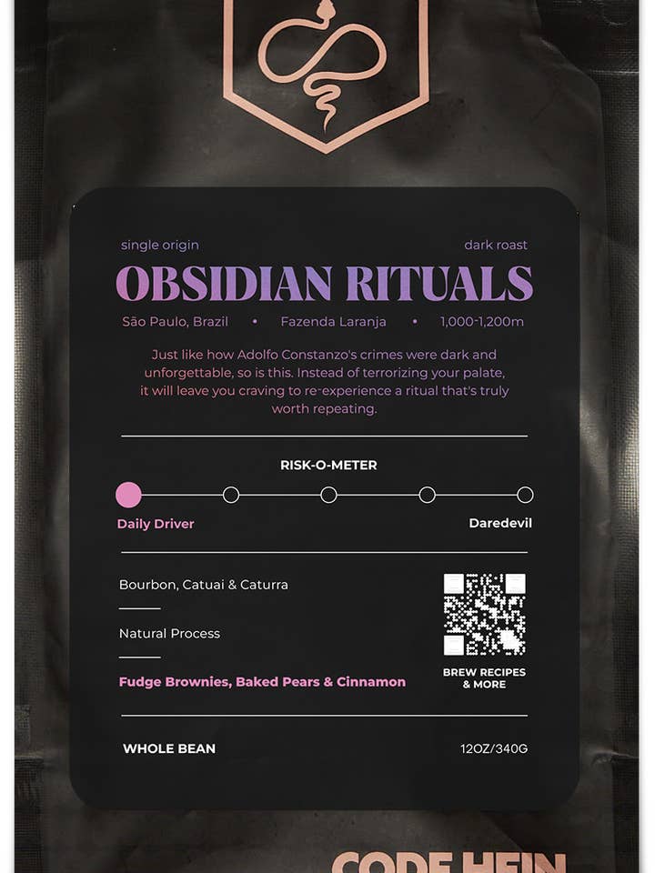 Obsidian ritualer för wholesale av Code Hein Coffee Co.