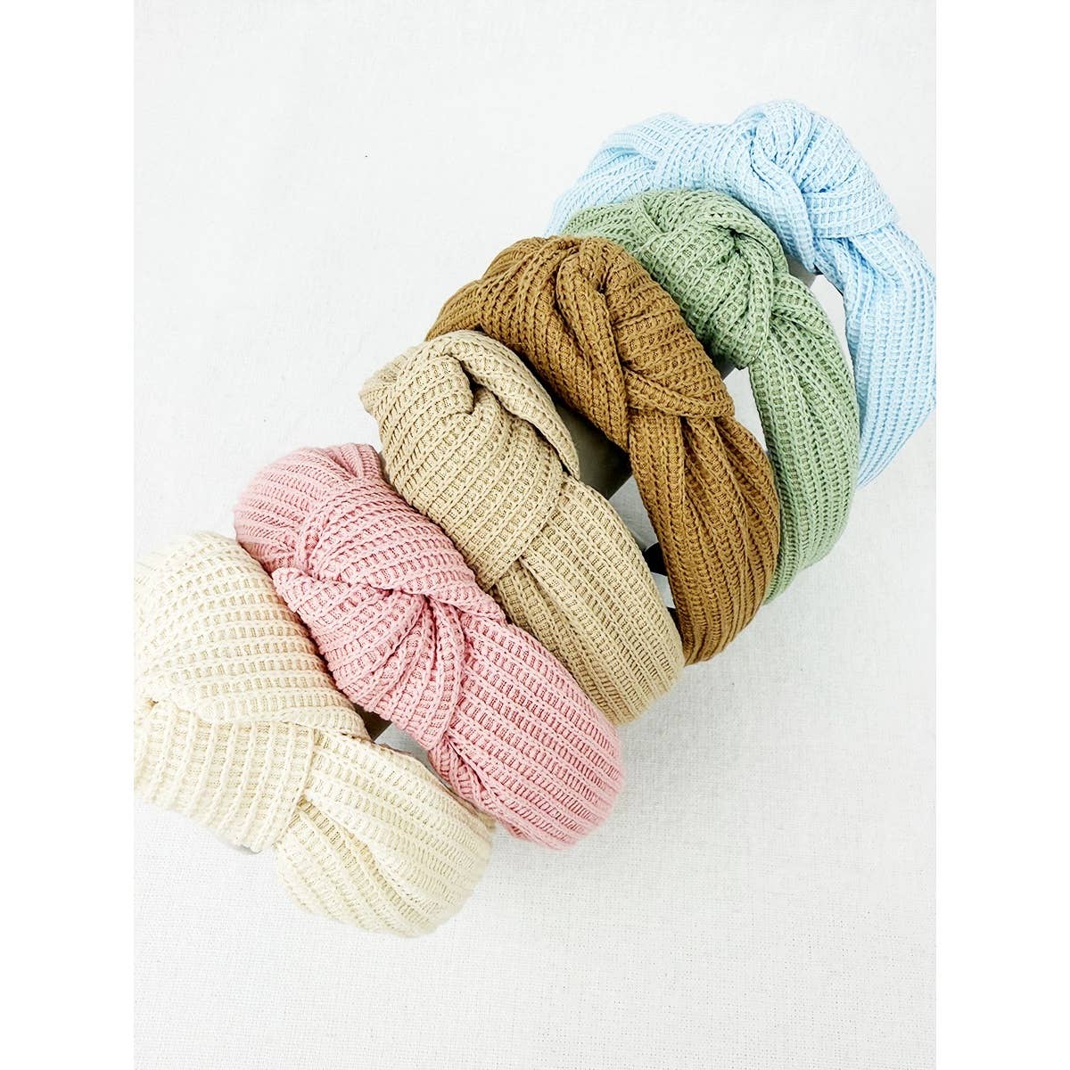 MIX COLOR All Year Long Waffle Knot Headband for wholesale on Faire5