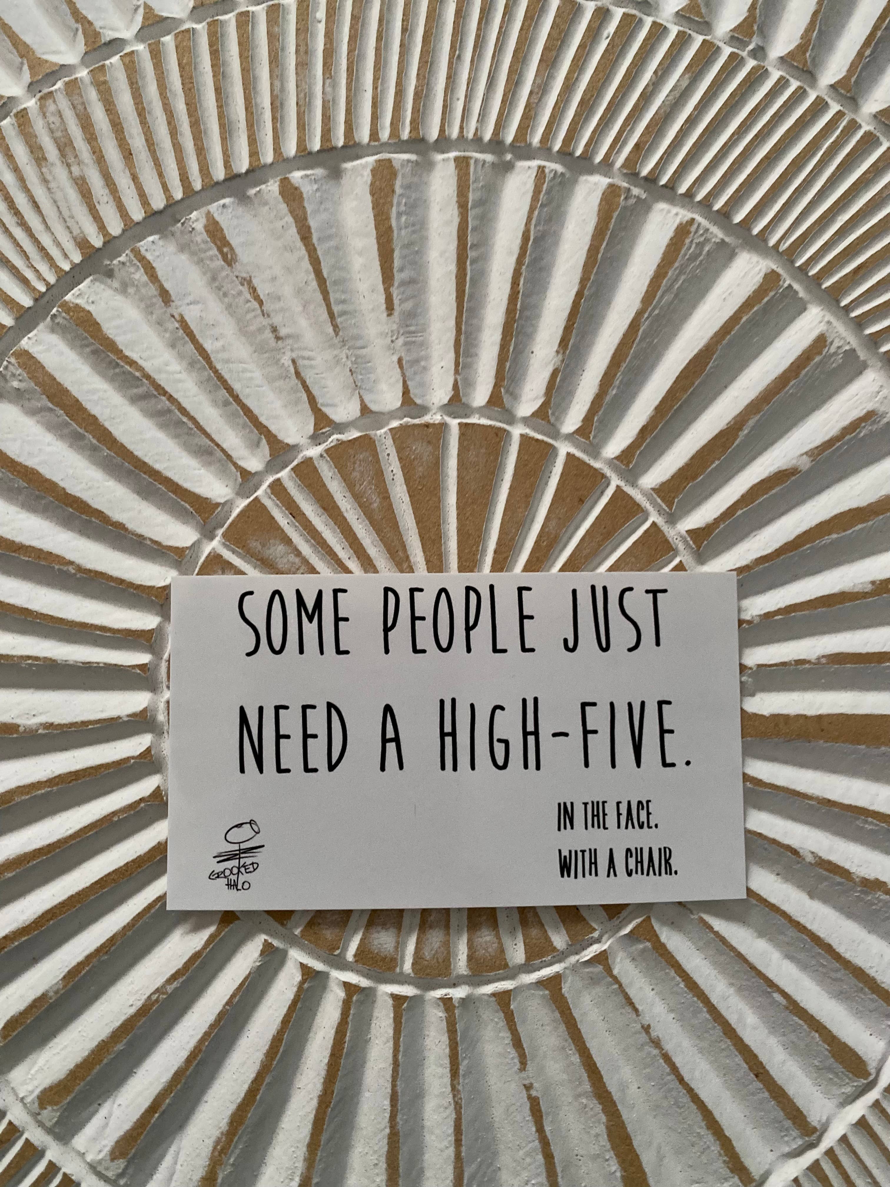Crooked Halo - Wholesale Sticker - "High 5" Sticker