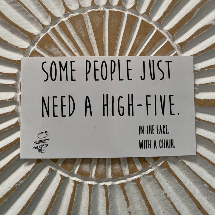 Autocollant « High 5" pour la vente par Crooked Halo