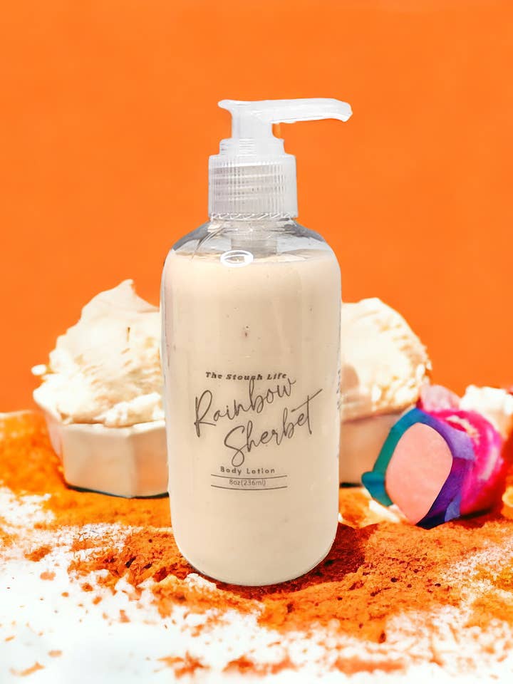 Regenbogen-Sorbet-Lotion für den Großhandel von The stoush life