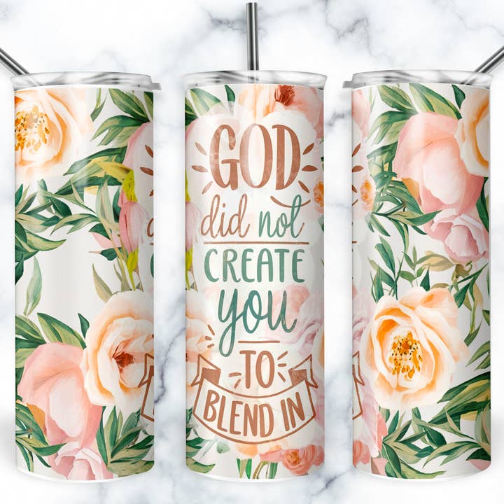 Gobelet religieux, Gobelet chrétien, Gobelet positif pour la vente par So Peachy Designs