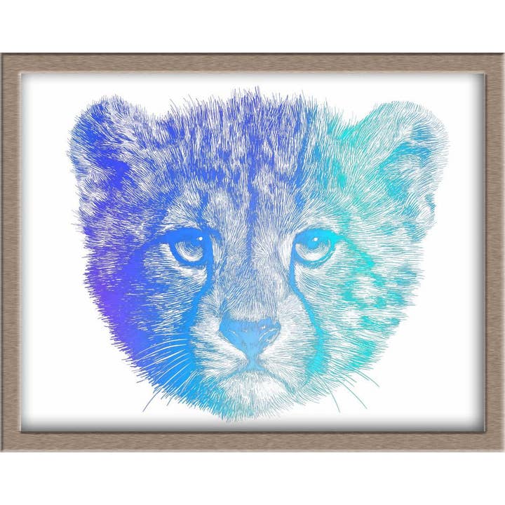 JoyousJoyfulJoyness - Wholesale Art Print - Cheetah Cub Foiled Art Print7