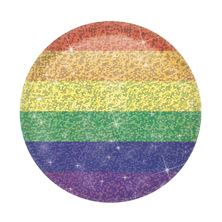 Beistle - Wholesale Decal - Party Decorations - Rainbow Button0
