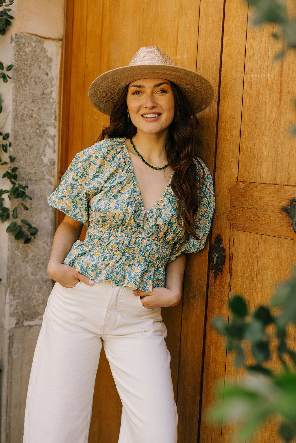 Sunshine Tienda - Wholesale Blouse - Dames - Paradise Floral Calypso Top1