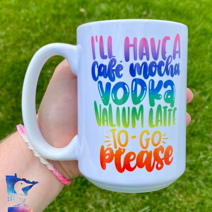 Fuzzy Loon Designs - Wholesale Koffiemok - Vodka Valium Latte koffiemok0