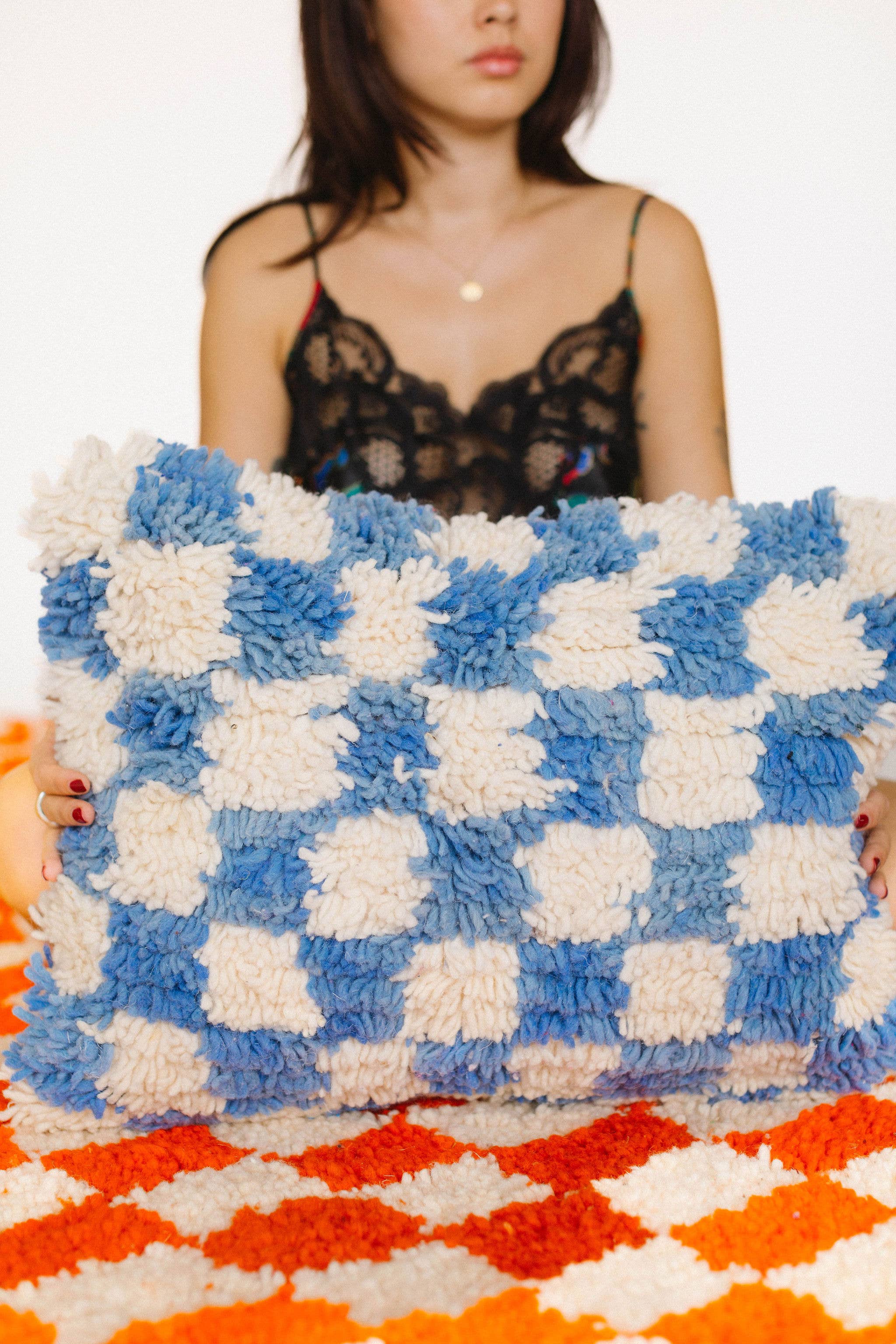 Voyage - Wholesale Throw pillow cover - Checkered Moroccan Pillow Covers30