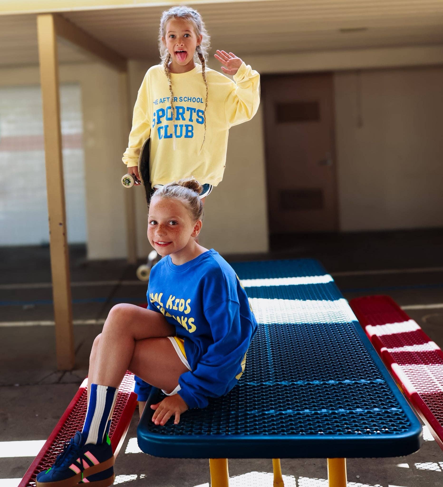 AFTER SCHOOL SPORTS CLUB | BUTTER YELLOW | oversized drop shoulder | KIDS for wholesale on Faire3