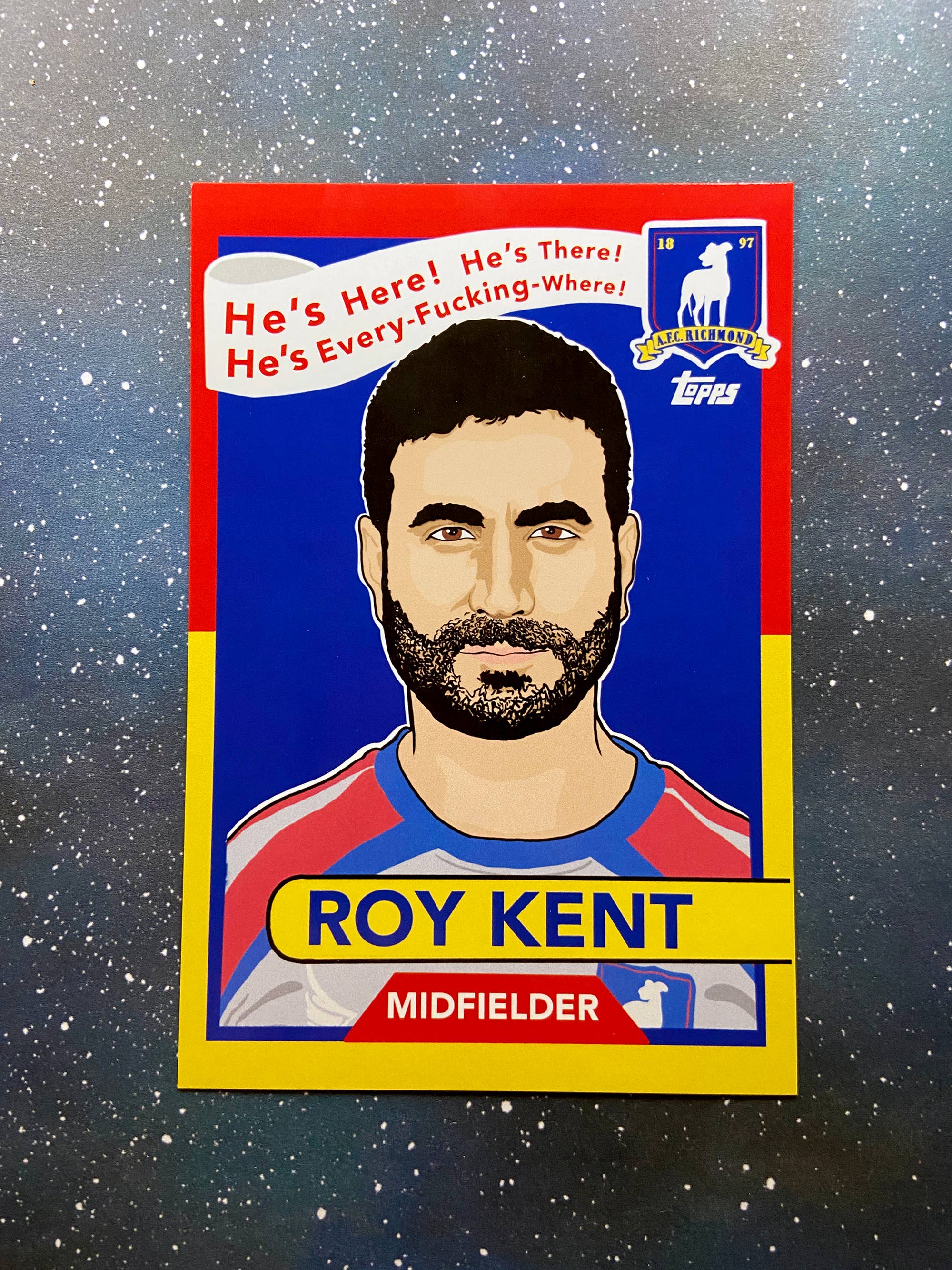 The Red Swan Shop - Wholesale Postcard - Postcard- Ted Lasso - Roy Kent Trading Card2