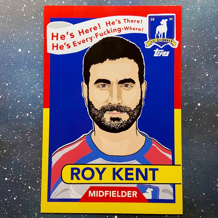 The Red Swan Shop - Wholesale Postcard - Postcard- Ted Lasso - Roy Kent Trading Card2