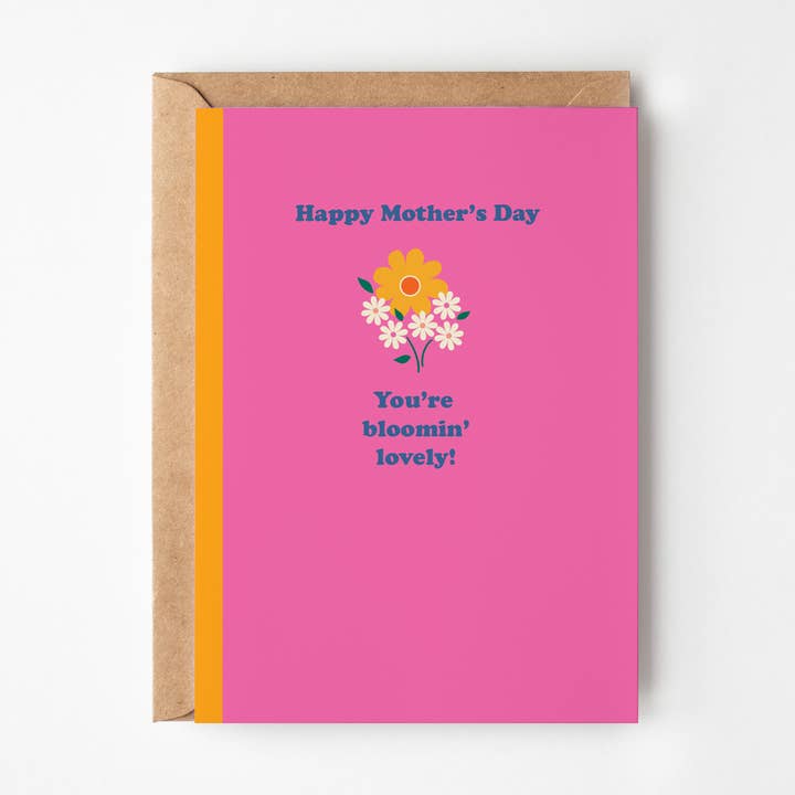 Carte de fête des mères |Fleurissant Magnifiquement|Carte Florale pour la vente par Happy Street