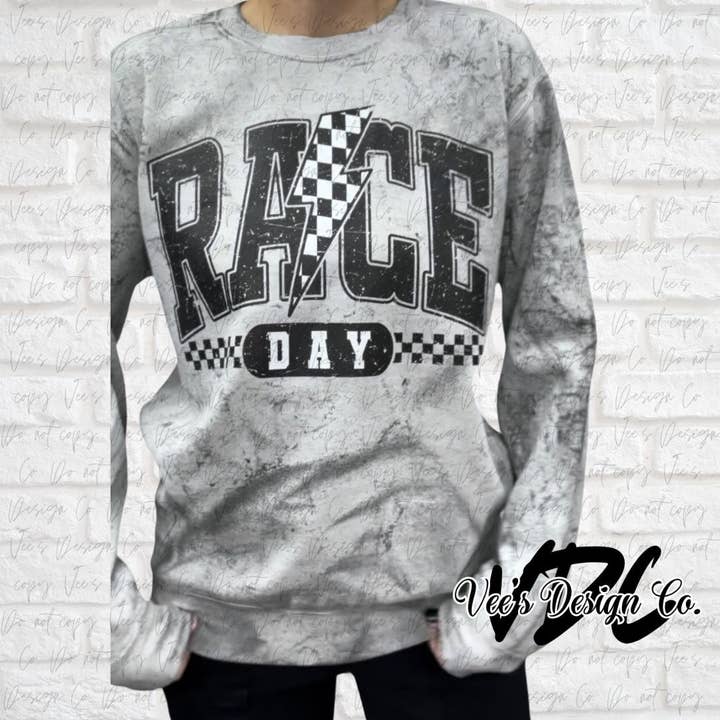 Vee's Design Co. - Wholesale Graphic Sweatshirt - Women's - Race Day