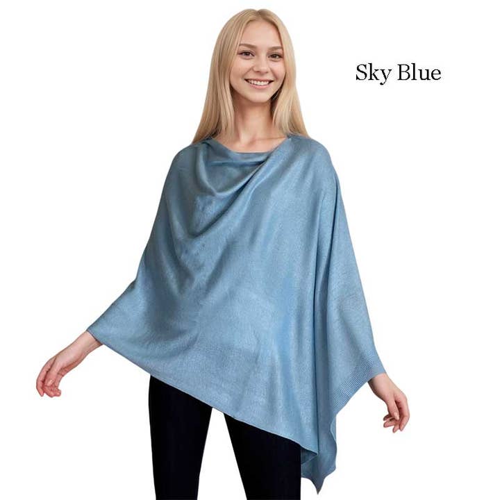 The Magic Scarf Company - Vendita all'ingrosso Poncho - Donna - Poncho effetto cashmere15
