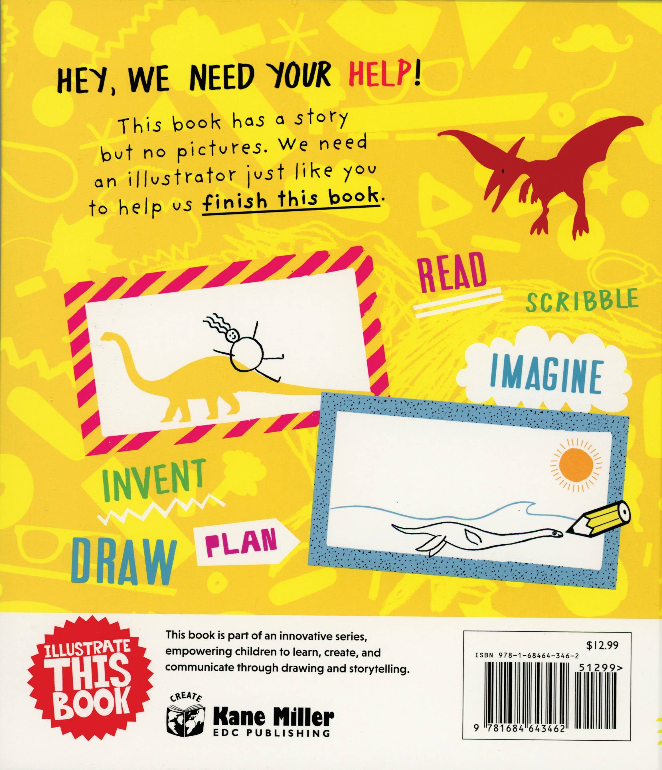 EDC Publishing - Wholesale Coloring & Activity Book - Kids & Baby - Illustrate This Book: My Prehistoric Pet1