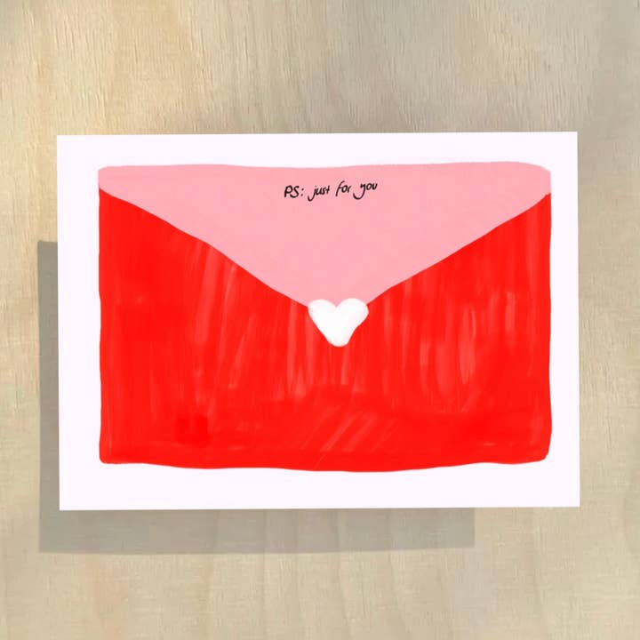 * Lettre d'amour * Carte postale pour la vente par Ute Arnold / Hej.Ibiza