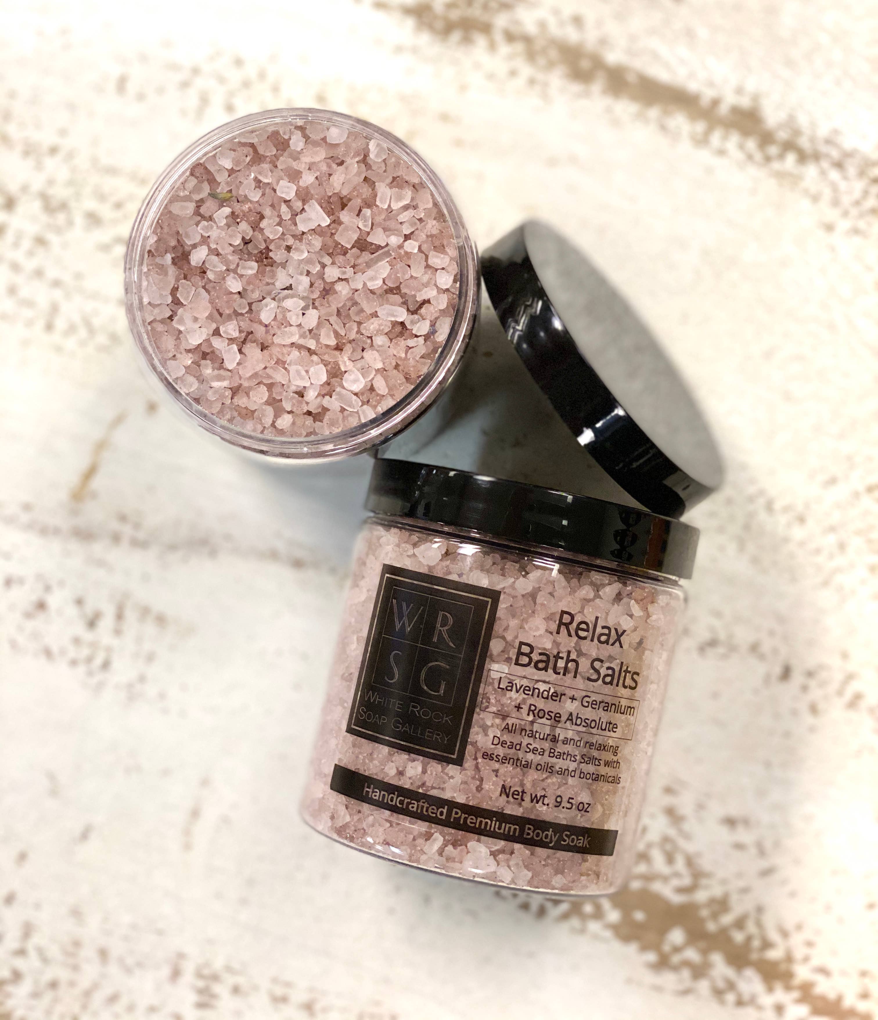 White Rock Soap Gallery - Wholesale Bath Salts - 9.5 oz Dead Sea Bath Salts2