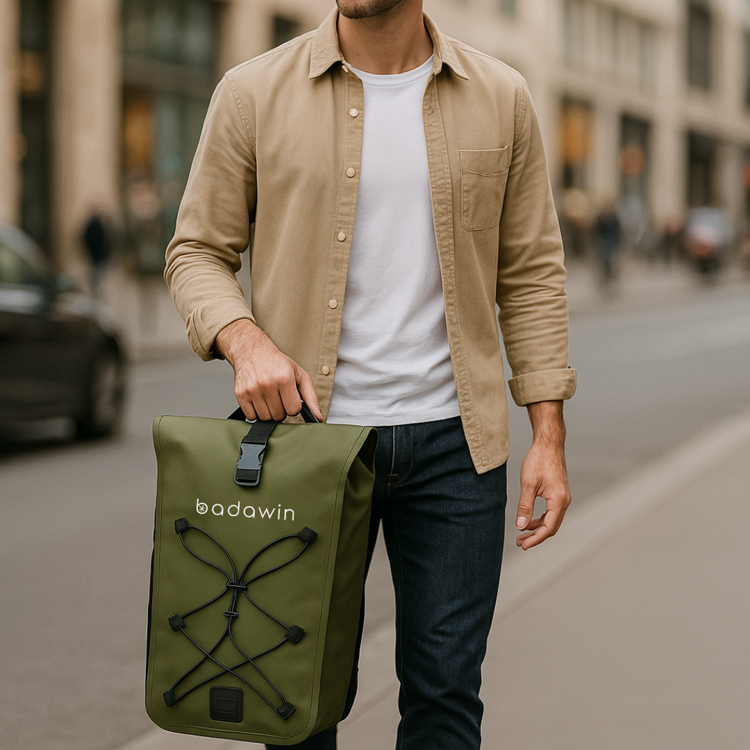 BADAWIN – wholesale Biking accessories – Hind Green 25/30L 2in1 Luggage Bike Bag 3