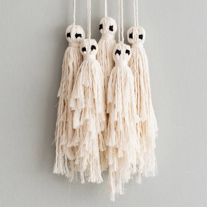 Macrame Ghost Decor V82 for wholesale by BeanDaikon