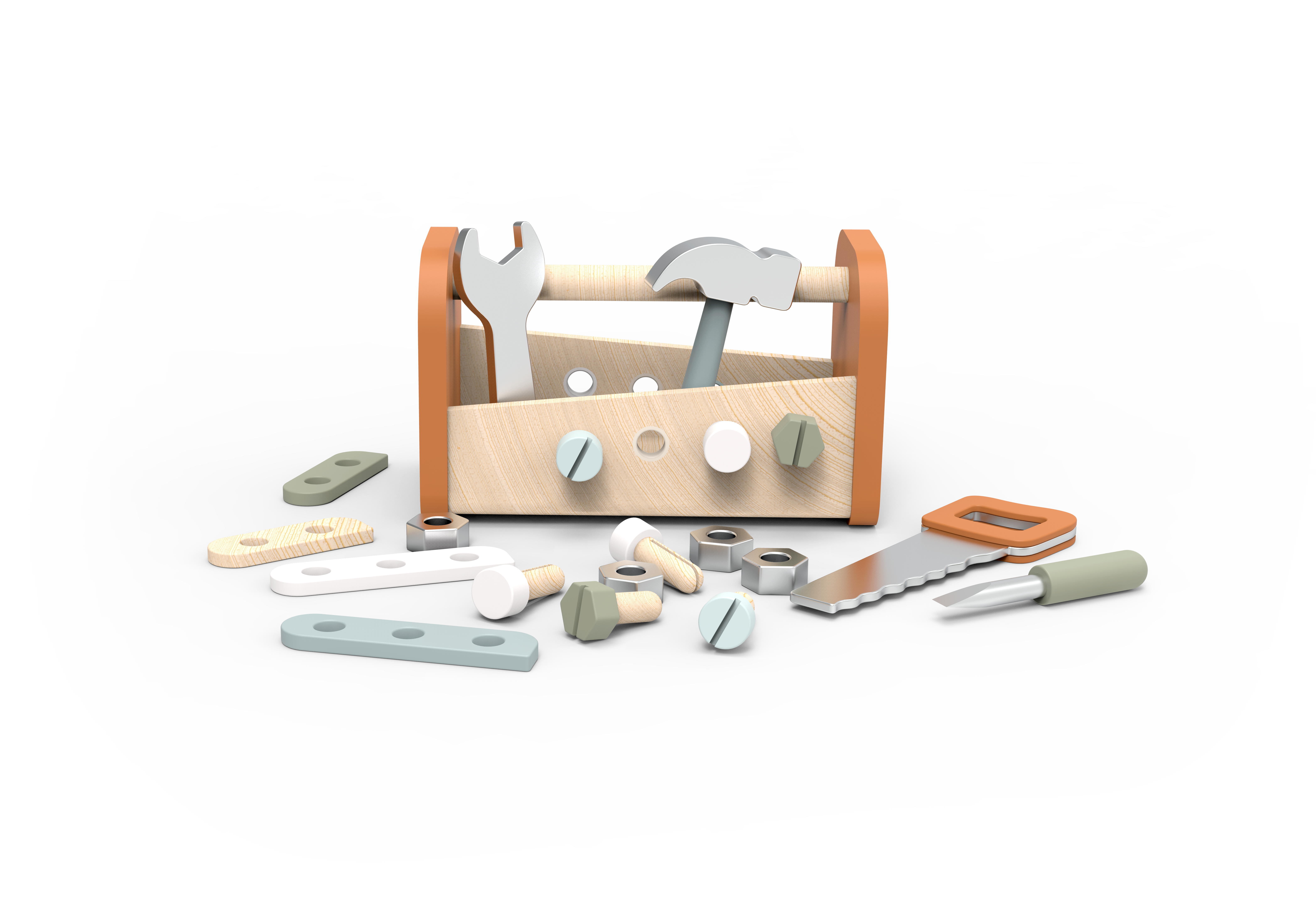 BTL Diffusion UK LTD – wholesale Wood toy – Child – Speedy Monkey Tool Box - Workbench (2 In 1)3