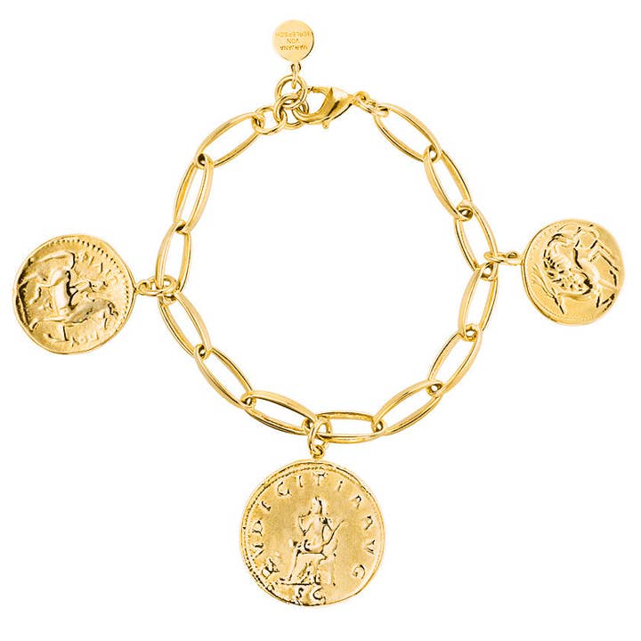 CYNTHIA GOLD COIN BRACELET for wholesale by Marjana von Berlepsch