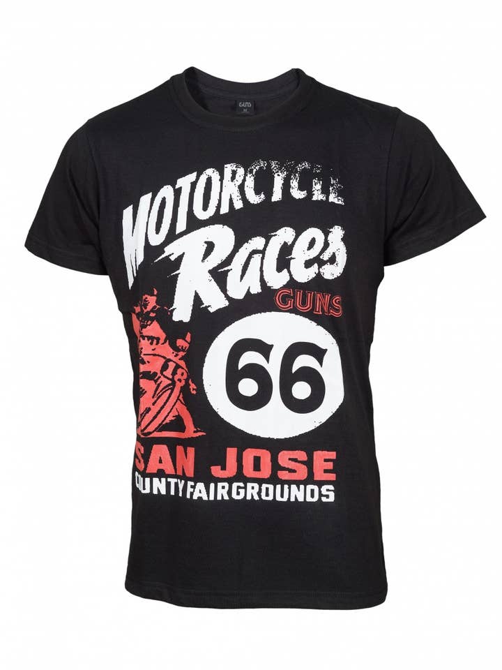 T-Shirt en coton CALI Black pour la vente par Guns