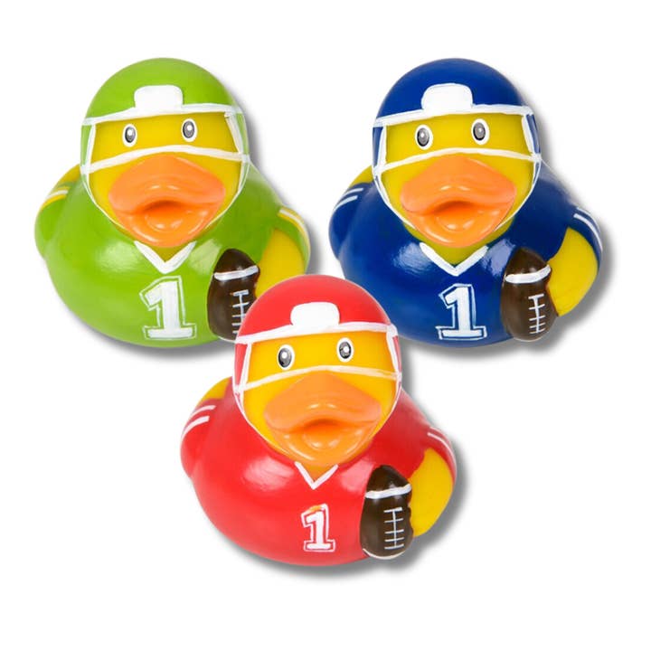 JSBlueRidge Toys - Wholesale Bath toy – Baby - Christmas Football Rubber Duckies Kids Toy- Assorted