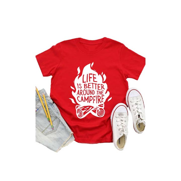 Campfire Kids Graphic Tee for wholesale by Kids By Kissed Apparel