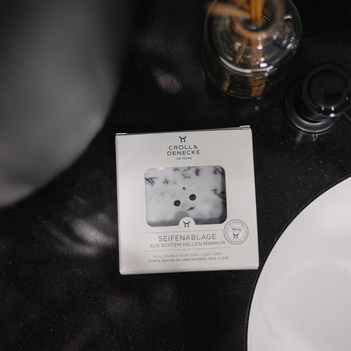 Croll & Denecke - Wholesale Bath Soap Dish - Soap dish made of genuine dark marble - chic eco design6