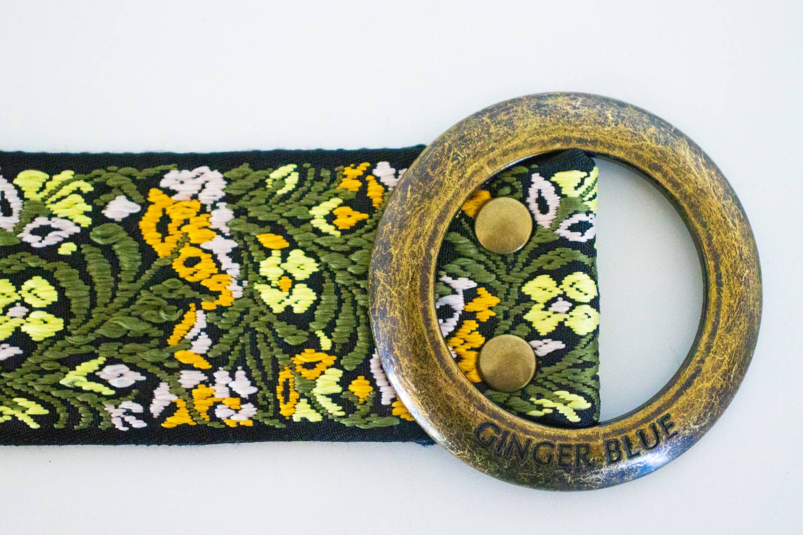 Ginger Blue - Wholesale Belt - Women's - Super Bloom Yellow1