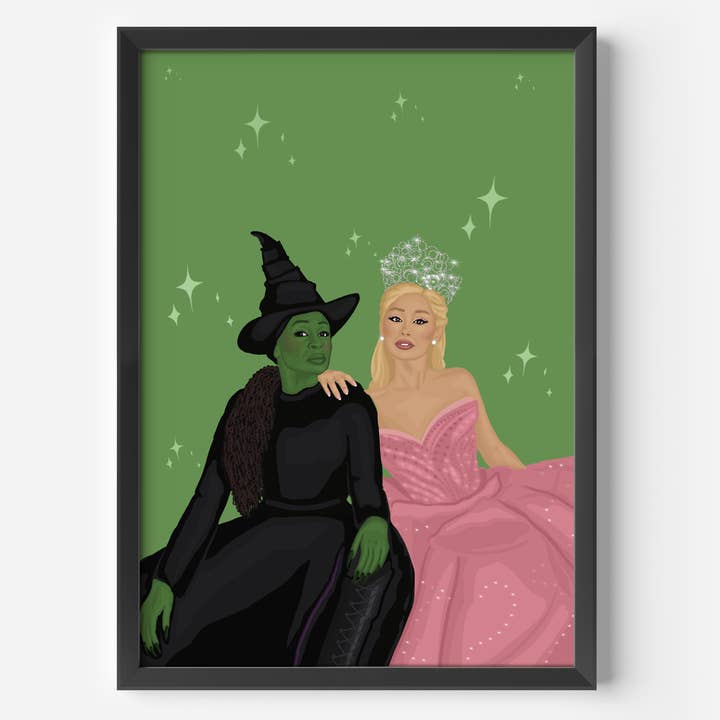 Wicked Movie Inspired Art Print - West End Broadway Gift for wholesale by by Rosybum