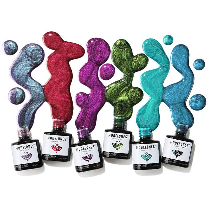 Modelones – Conjunto de esmaltes por atacado – Galaxy - Conjunto de 6 Vernizes de Gel 7ml5