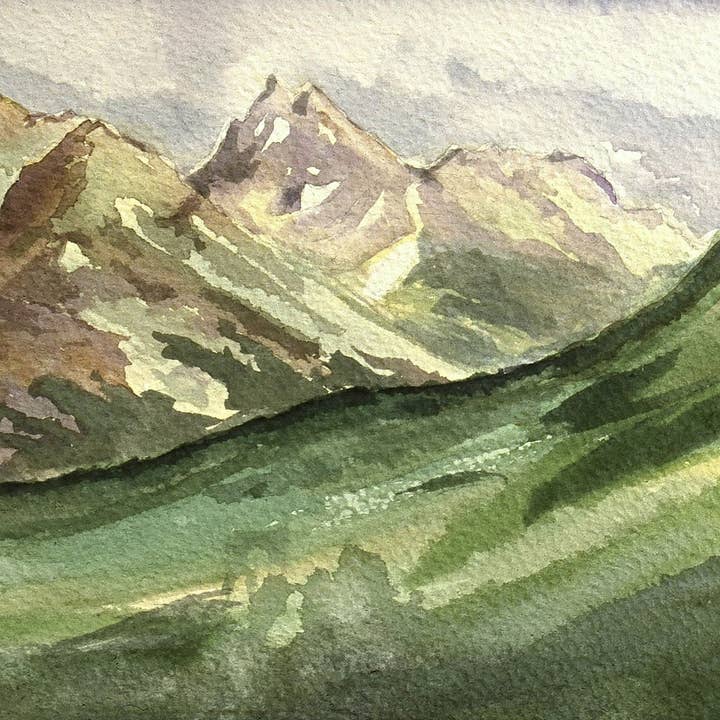 Chugach Mountain Playground - Alaska konsttryck för wholesale av Alaska Paintings