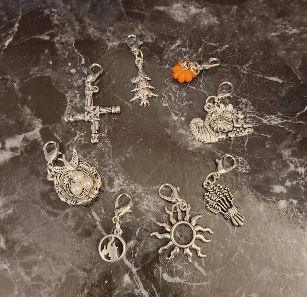 WBC Shops - Wholesale Individual Charm/Pendant - Wheel of the Year, all 8 Sabbat Charms4