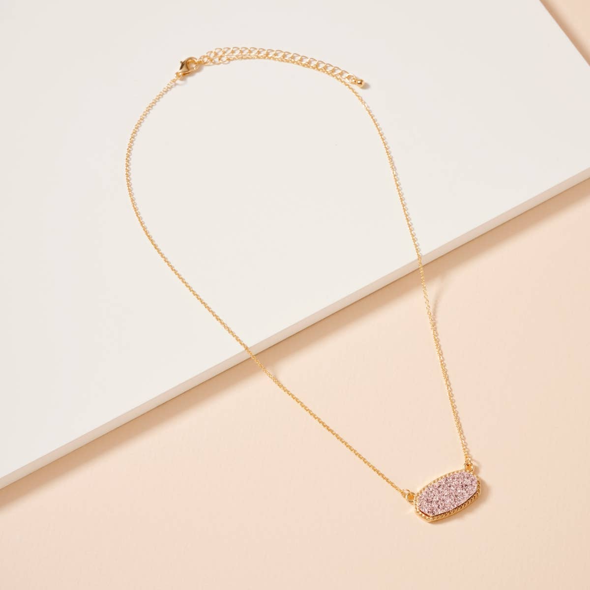 Lilla Haven - Wholesale Pendant/Charm Necklace - Druzy Stone Charm Short Necklace25