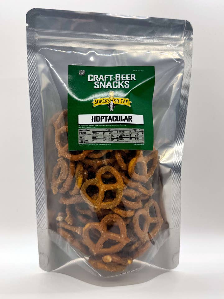 Bretzels Hoptacular pour la vente par Snacks On Tap