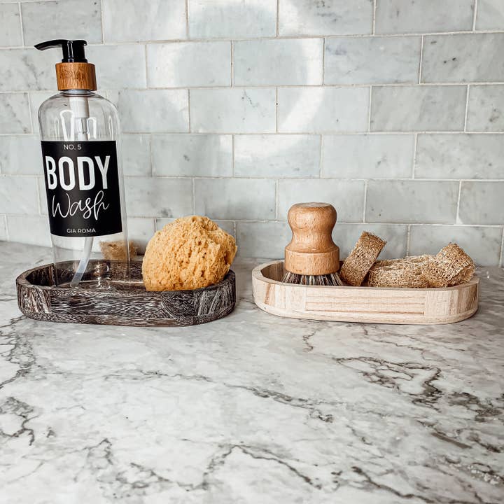 Gia Roma - Wholesale Decorative Tray - Rustic Wood Tray, Handmade Wooden Dispenser & Trinket Tray9