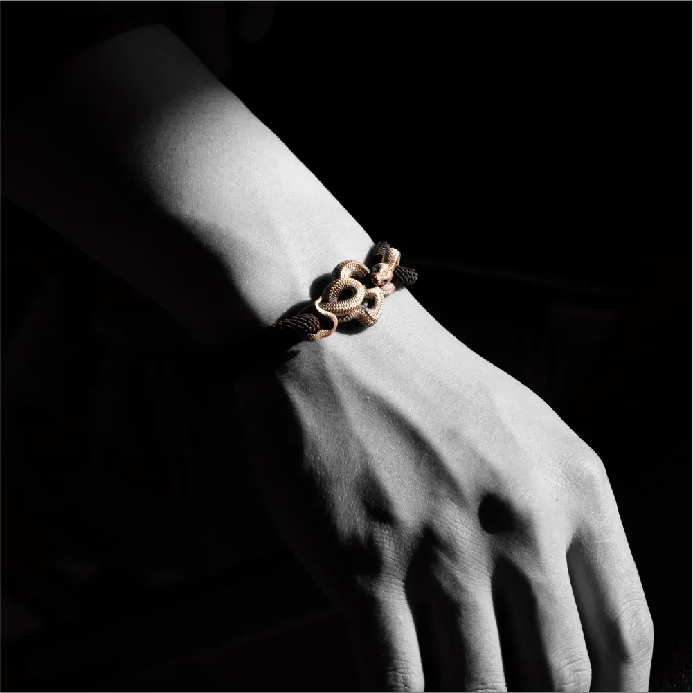 Coppertist.wu - Wholesale Woven/Braided Bracelet - Tree Boa Rope Bracelet - Brass40