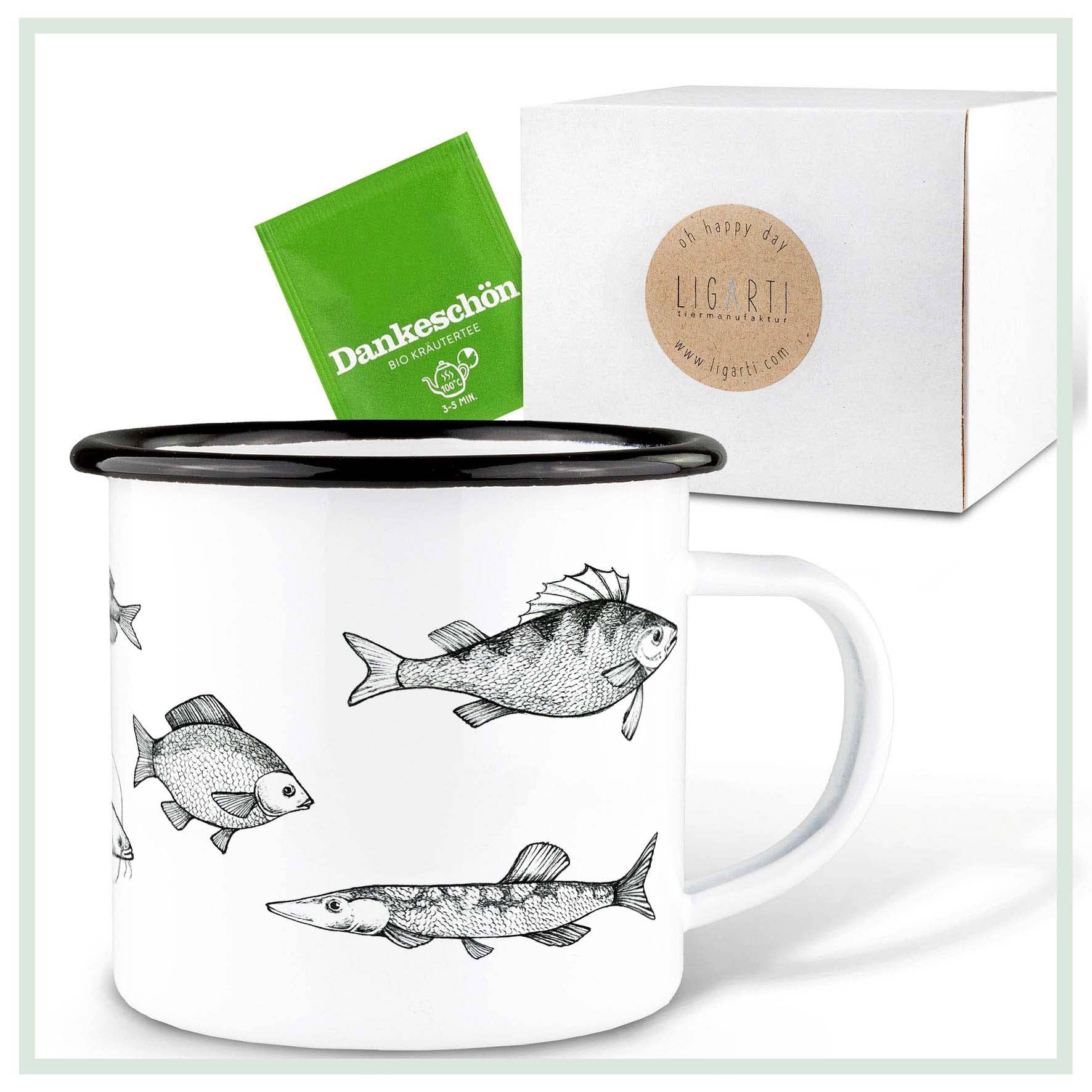 LIGARTI - Wholesale Coffee Mug - Enamel mug – Freshwater fish2